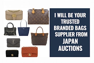 help you buy luxury branded bags from japan auctions