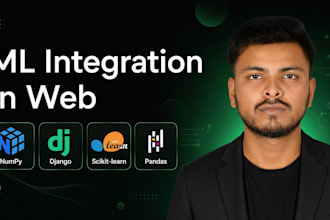 develop django, react web app with ml integration