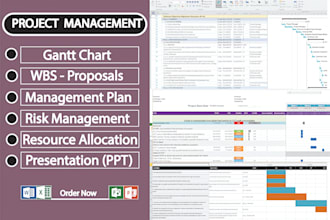 create excel gantt chart, project timeline and task schedule