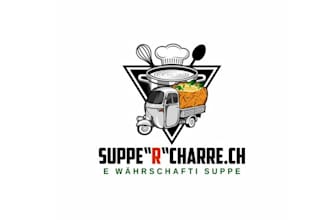 design high quality food brand and chef logo