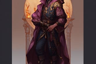 dnd character art and dnd character art