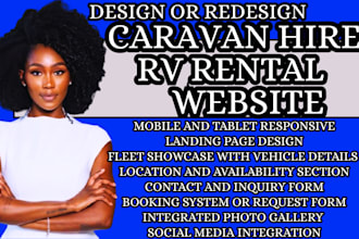 caravan hire website rv rental website motorhome booking website campervan site