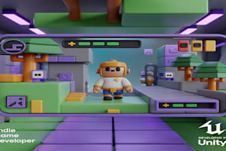 develop high quality indie game in unity or unreal engine