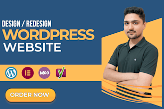 build wordpress website clean and modern wordpress website