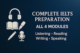 coach you in all 4 ielts modules to improve your overall band score