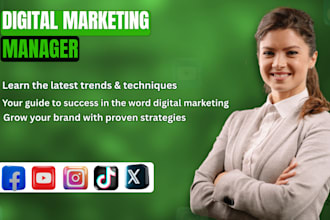 be strategy social media manager and content creator
