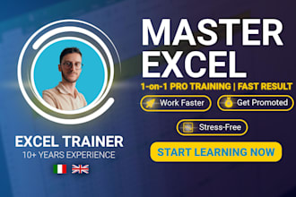 excel training for professionals in 1 on 1 sessions