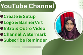 create and set up a professional youtube channel with SEO