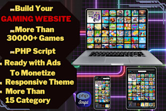 build a gaming website with 30,000 automated HTML5 games