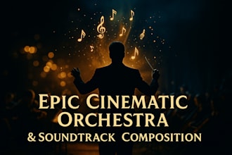 compose epic cinematic orchestra, background music, soundtrack with emotion