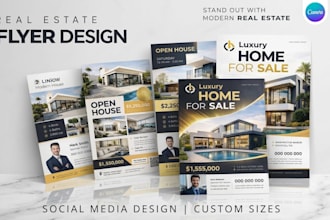 design of brochures and flyers for real estate agents