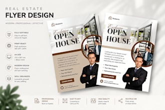 design of brochures and flyers for real estate agents