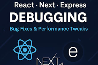 fix react, next and web app errors and debug express backend