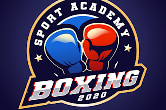 fighting boxing martial arts team or club logo design