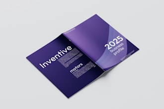 create an elegant brochure design for your brand