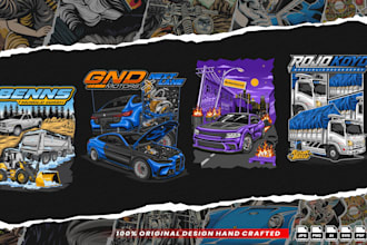 create detail vector illustration your car or any vehicle