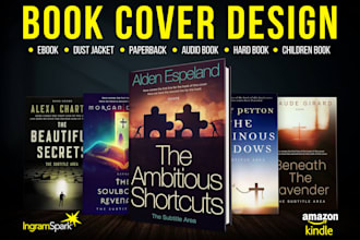 book cover design, ebook cover design, KDP book cover
