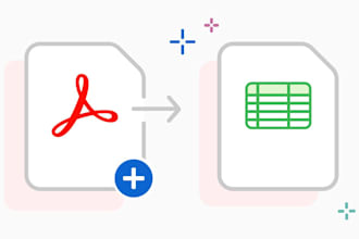 convert pdf to excel, CSV or google sheets
