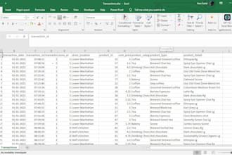 do excel data analysis, dashboards, and business insights