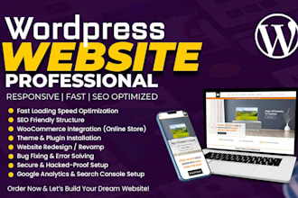 create a fully responsive wordpress website with elementor