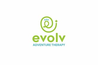 create a modern green adventure travel logo design