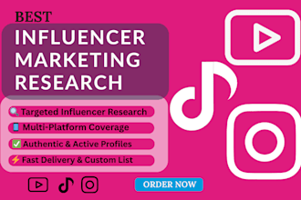 find best youtube, instagram, tiktok influencers list for influencer marketing