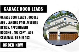generate garage door leads garage door repair garage door website landing page