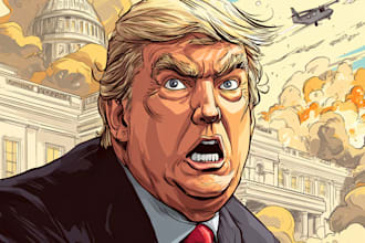 custom political or satirical cartoon