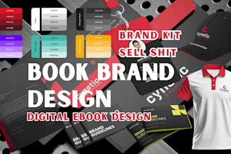 design branded digital book, brand kit guidelines, brand identity, brand book