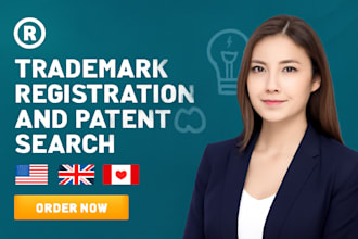 do trademark registration and patent search in the USA UK canada australia