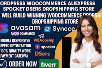 build wordpress woocommerce aliexpress zendrop dser syncee dropshipping website