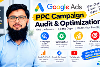 audit and optimize google ads PPC campaign as an expert