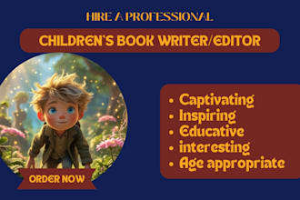 do children book writing, kids story, ghost story writing