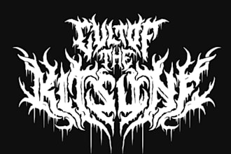 design dj, music, band, metal, edm, or custom font logo