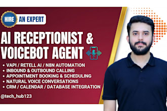 build ai receptionist voicebot or calling agent by vapi, retell, n8n automation