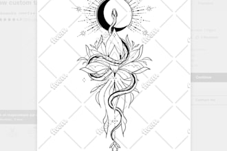 draw custom tattoo designs
