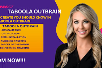 setup and manage taboola, outbrain, native ads campaign