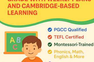 teach your child from nursery to primary grade with weekly plans