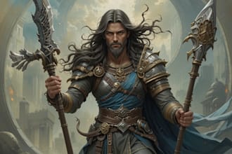 make a d and d character commissions, illustration