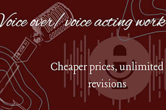 do beginner voice overs and voice acting