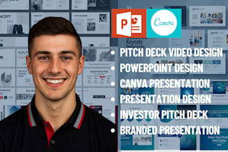 design powerpoint presentation design or investor pitch deck
