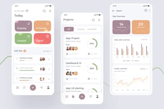 build task management app, warehouse management app, project management app