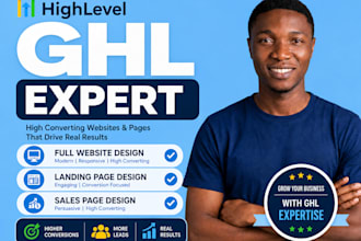 gohighlevel website design gohighlevel landing page go highlevel sales funnel