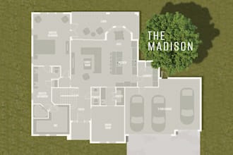 create a color floor plan