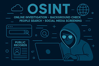 be your  private investigator and osint expert