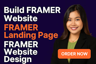 build framer website, framer landing page, framer website design