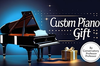 compose a original song piano for gift