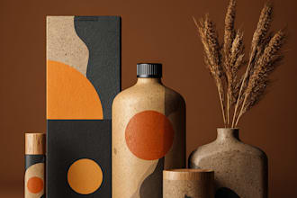 do graphic design packaging, label and product designs