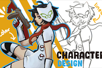 design your human, hybrid, or furry character in a unique digital style