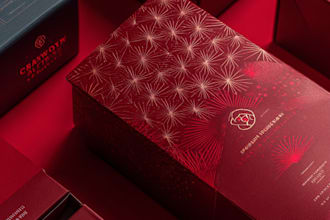 do modern and elegant product packaging and label design